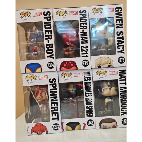 Funko Pop! Spider-Man Bundle 1384, 979, 1275, 1293, 1448, 1221 exclusives, NIB - Picture 10 of 13